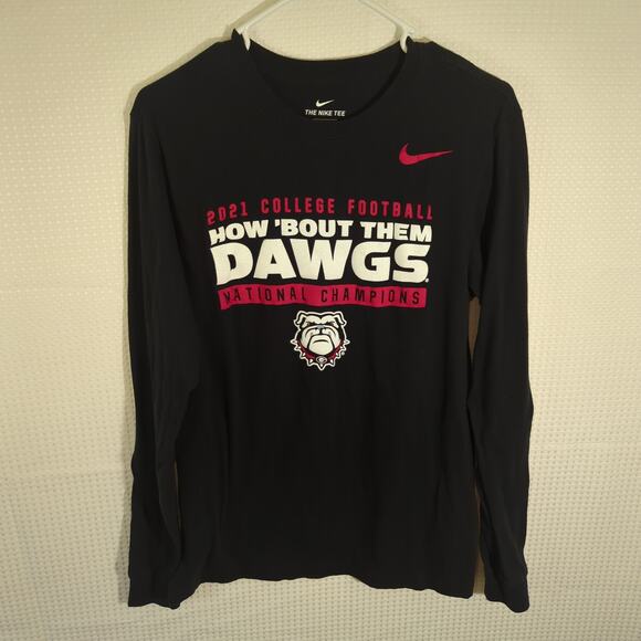 Nike Other - Nike Georgia Bulldogs 2021 National Champions Long Sleeve Shirt Black Size Small